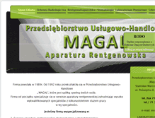 Tablet Screenshot of magal.pl